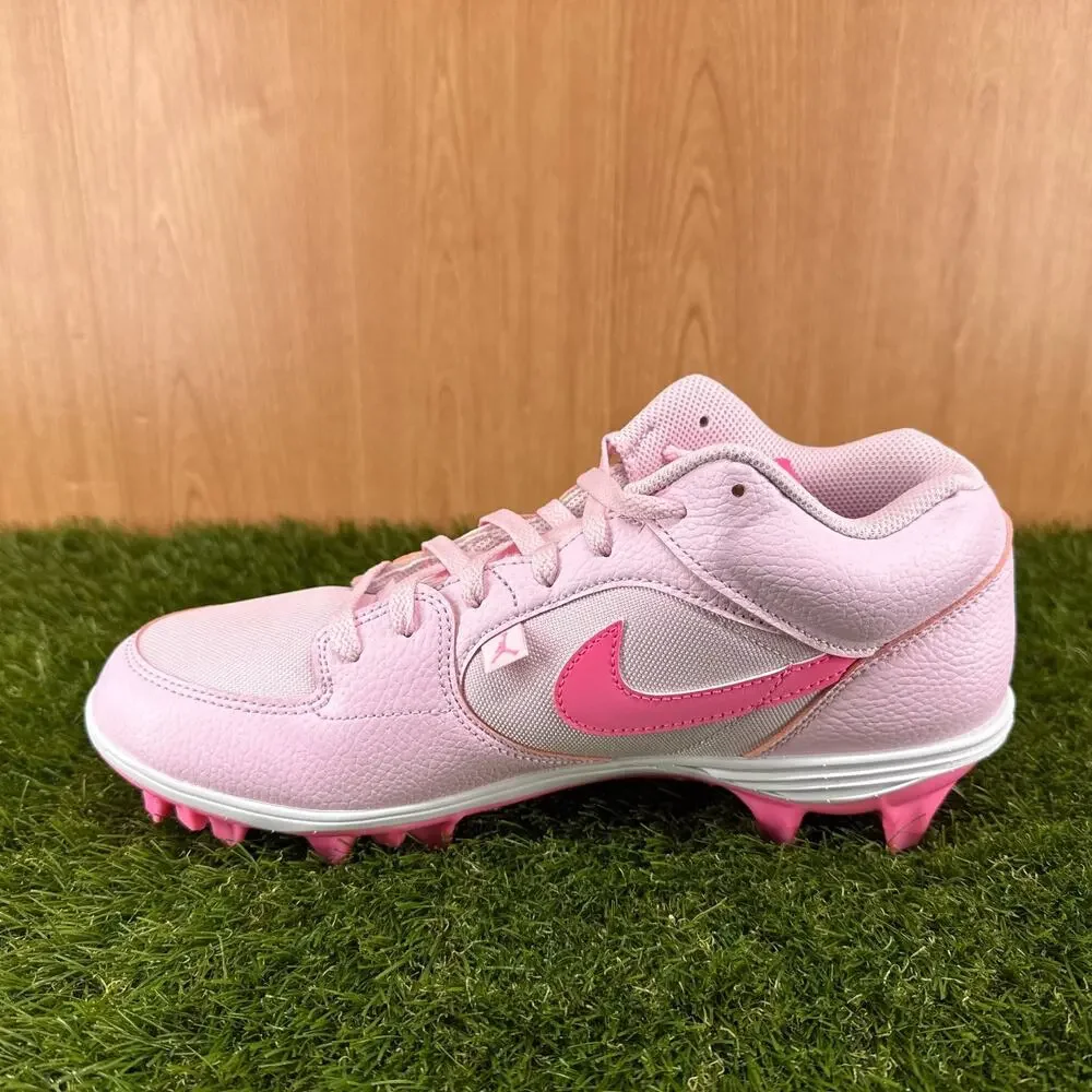 Jordan Stadium 90 Low TD Pink White Football Cleats HQ0210-600 Men's Size 11